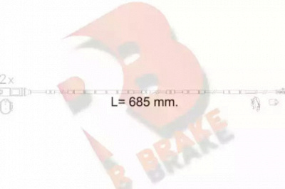 R BRAKE 610618rb -  Сигнализатор, износ тормозных колодок